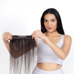 Receding Hairline Band With Elastic Dark Brown