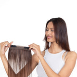 Receding Hairline Band With Elastic Medium Chocolate Brown