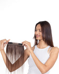 Receding Hairline Band With Elastic Medium Chocolate Brown