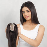 Face Framing Topper Natural Black