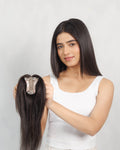 Face Framing Topper Natural Black