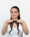 1 Clip Hairline Topper – Natural Black