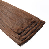 4 Clip Set - Medium Chocolate Brown