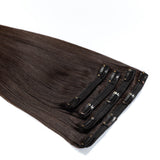 4 Clip Set - Dark brown