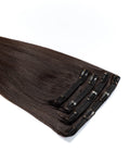 4 Clip Set - Dark brown