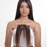 Elastic Frontal Topper Dark Brown
