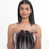Elastic Frontal Topper Natural Black