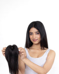 Mini Topper with Bangs Natural Black