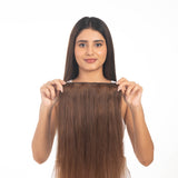 5 Clip Ear to Ear Volumiser Medium Chocolate Brown
