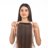 4 Clip Volumizer Medium Chocolate Brown