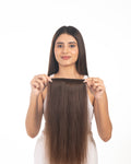 4 Clip Volumizer Medium Chocolate Brown