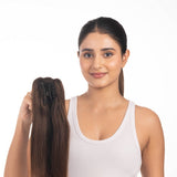 Ponytail Clutcher Medium Chocolate Brown
