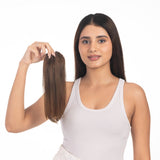 1 Clip Invisible Patch Medium Chocolate Brown
