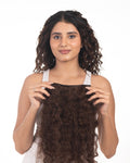 4 Clip Volumizer (Curly) Medium Chocolate Brown