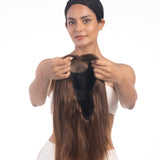 Silk Based Wigs Medium Chocolate Brown