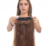 4 Clip Volumizer Light Golden Brown