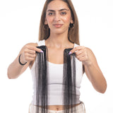 1 Clip Streaks Natural Black