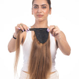 Wrap Around Ponytail Extensions Light Golden Brown