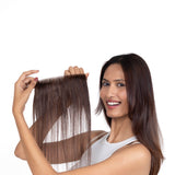 Receding Hairline Band With Elastic Medium Chocolate Brown