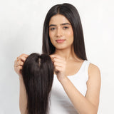 Face Framing Topper Natural Black