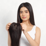 Face Framing Topper Natural Black