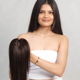 Face Framing Topper Dark Brown
