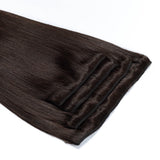 4 Clip Set - Dark brown