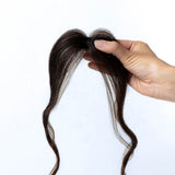 1 Clip Hairline Topper – Dark Brown