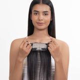 Elastic Frontal Topper Natural Black