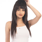 Clip in Bangs (Large) Dark Brown