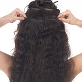 4 Clip Volumizer (Curly) Dark Brown