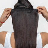 4 Clip Set - Dark brown