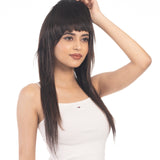 Clip in Bangs (Large) Dark Brown