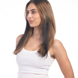 1 Clip Streaks Dark Brown