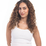2 Clip Side Patches (Curly) Light Golden Brown