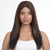 Elastic Frontal Topper Dark Brown