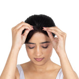 Receding Hairline Band With Elastic Natural Black