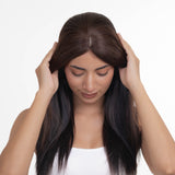 Elastic Frontal Topper Dark Brown