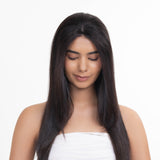 Elastic Frontal Topper Natural Black