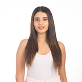4 Clip Volumizer Medium Chocolate Brown