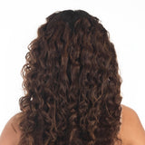 4 Clip Volumizer (Curly) Medium Chocolate Brown
