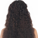 5 Clip Ear to Ear Volumizer (Curly) Dark Brown