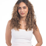 4 Clip Volumizer (Curly) Light Golden Brown