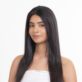 Elastic Frontal Topper Natural Black