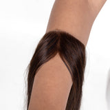Receding Hairline Band With Elastic Medium Chocolate Brown