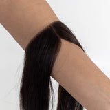 Receding Hairline Band With Elastic Dark Brown