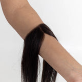 Receding Hairline Band With Elastic Dark Brown