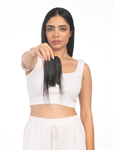 Clip in Bangs (small) Natural Black