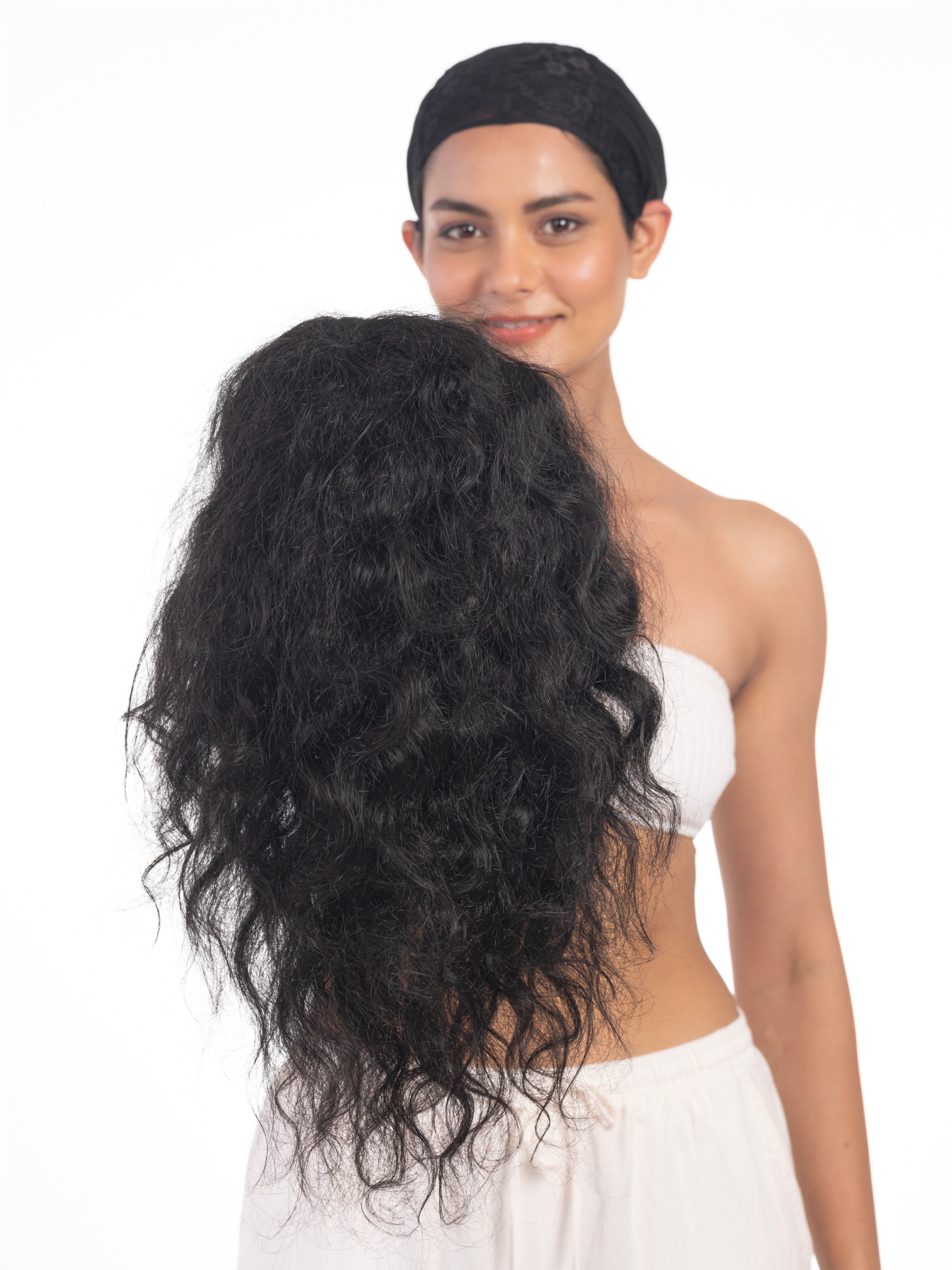 Extension Wigs (Curly) Natural Black