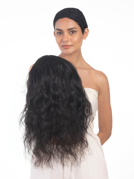 Silk Based Wigs (Curly) Natural Black